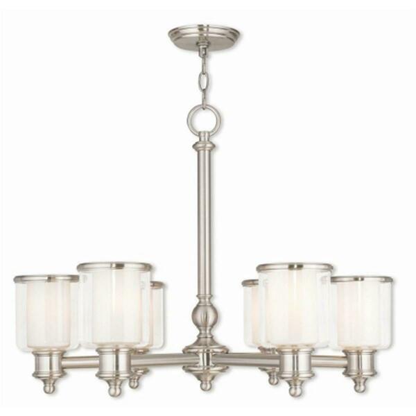 Middlebush Brushed Nickel Chandelier Light, 21.5 in. 40206-91